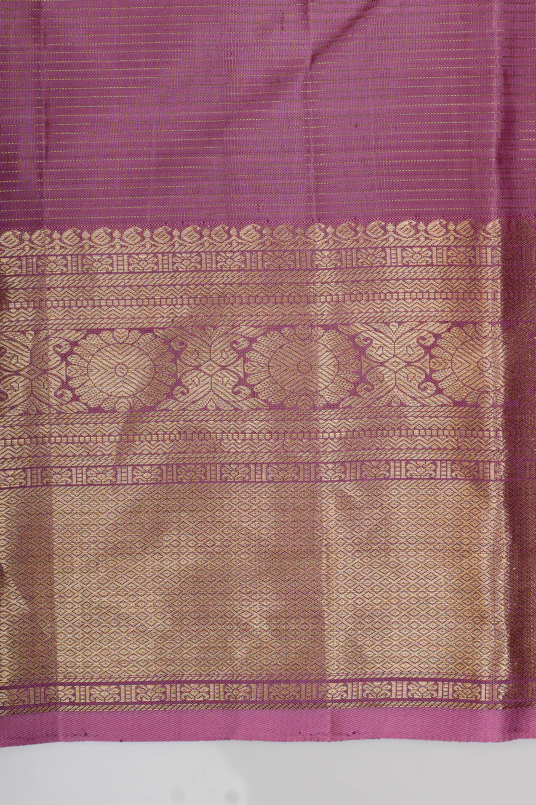 Sangria purple Zari checks pure kanchipuram silk saree