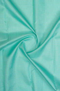 Teal Blue stripes pure kanchipuram silk saree