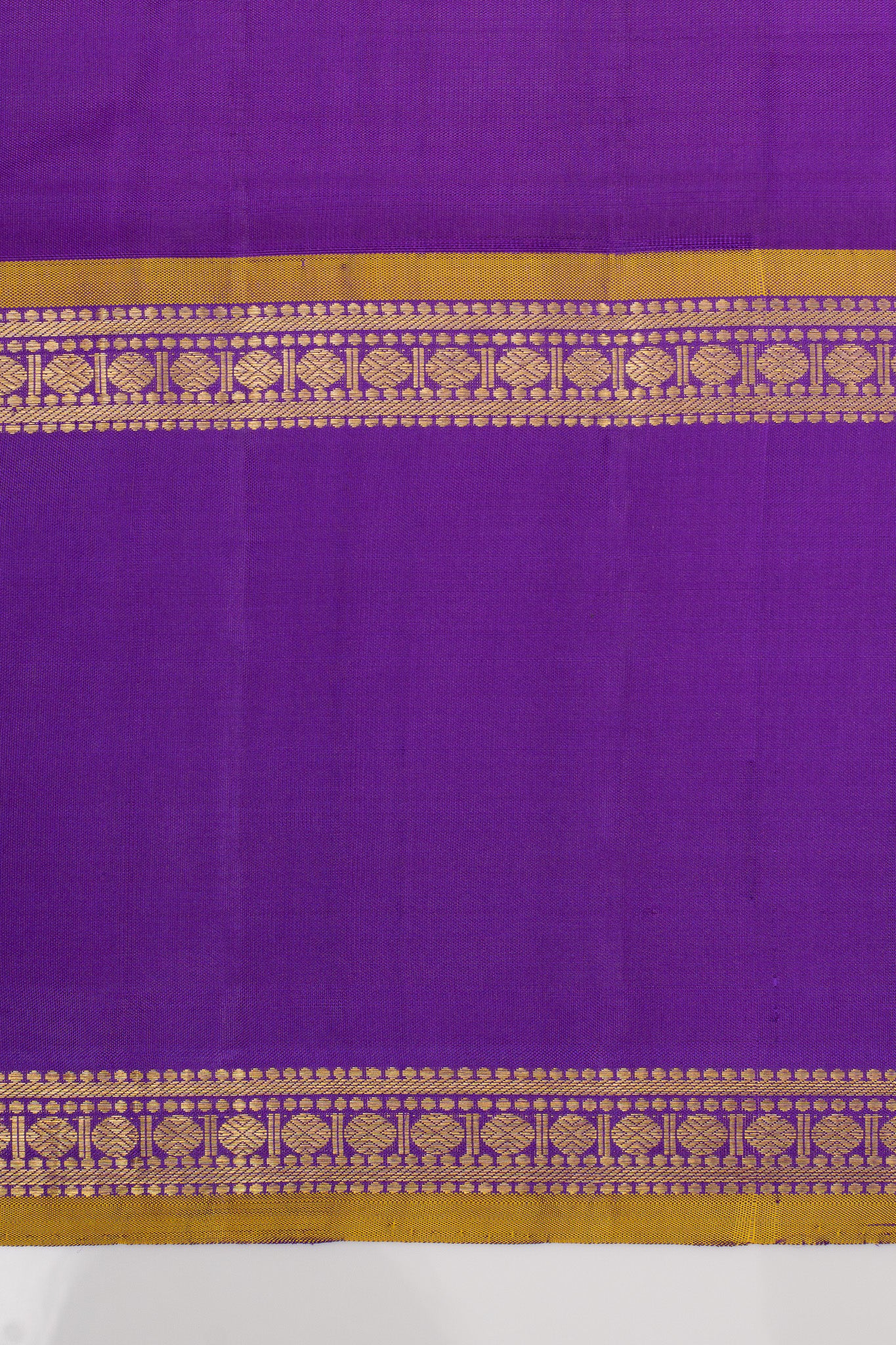 Teal Blue stripes pure kanchipuram silk saree