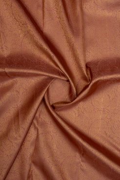 Apricot peach paisley vanasingaram brocade  pure kanchipuram silk saree