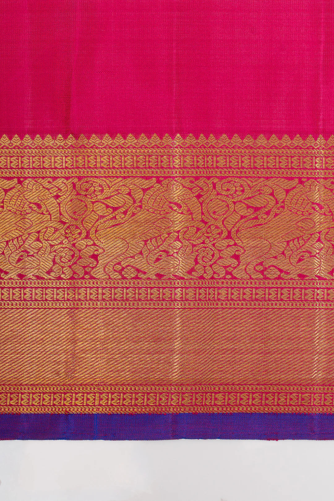Pink Zari Checks Pure Kanchipuram Silk Saree