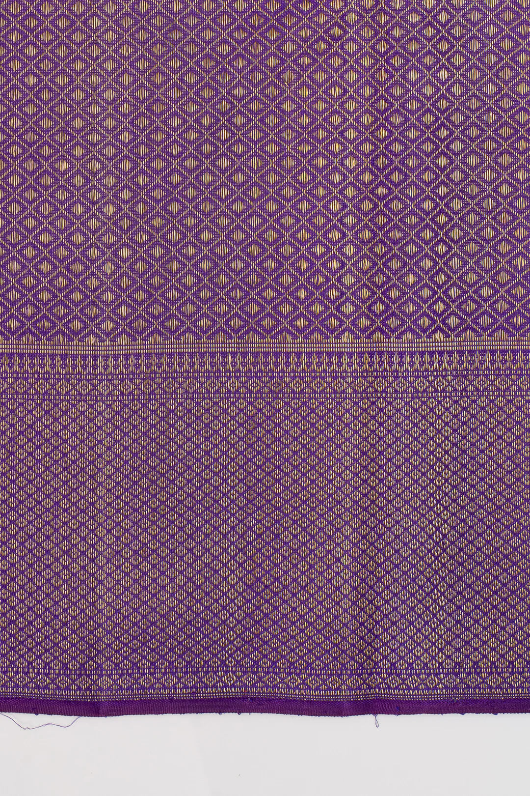 Purple brocade pure kanchipuram silk saree