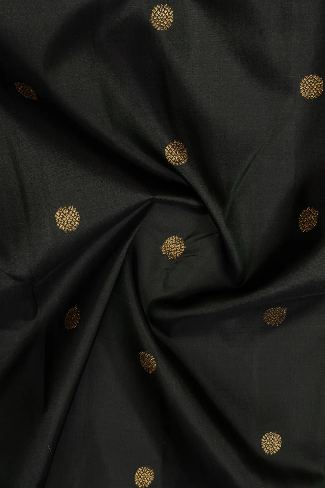 Bottle green temple border  pure kanchipuram silk saree