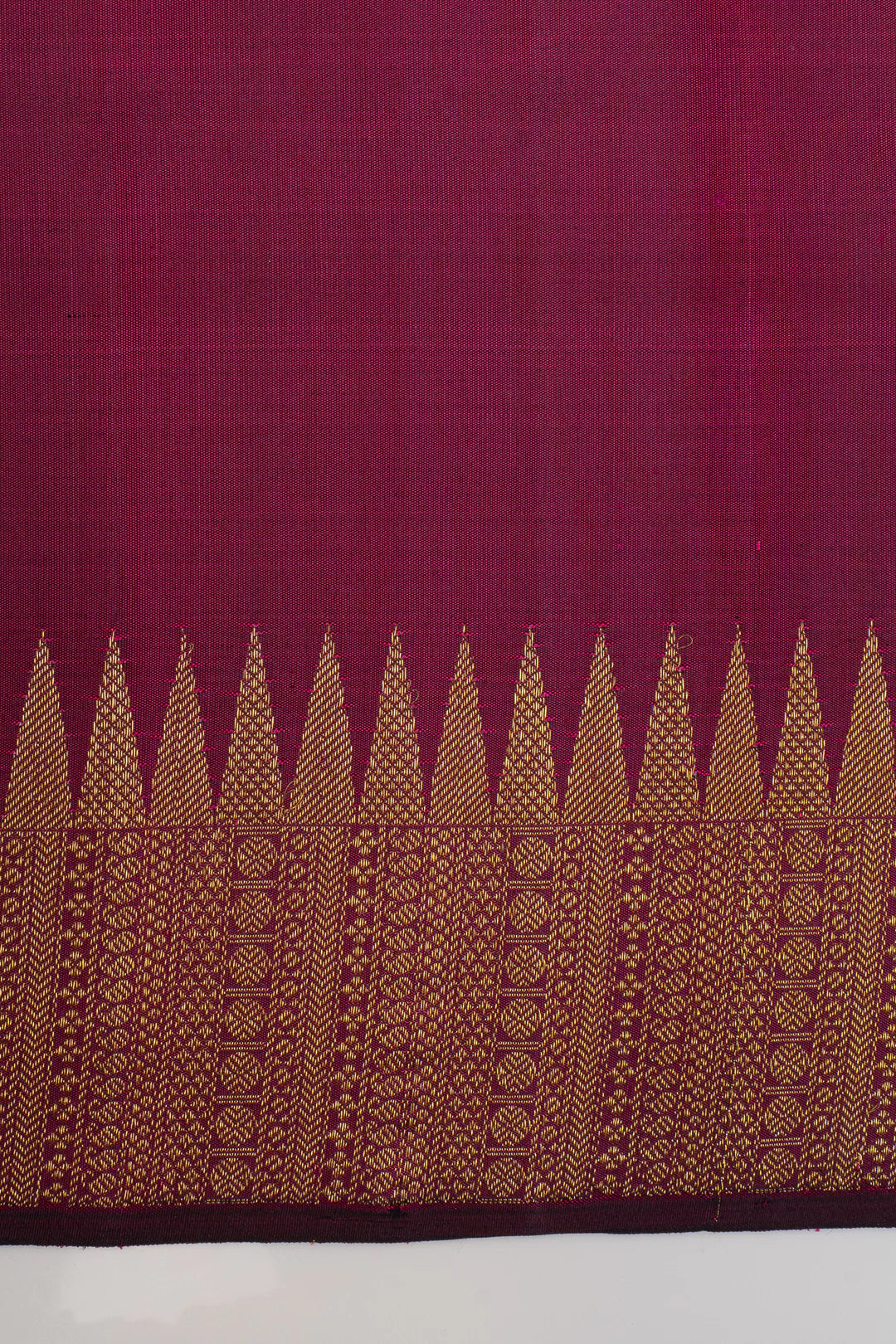 Bottle green temple border  pure kanchipuram silk saree