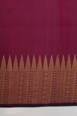 Bottle green temple border  pure kanchipuram silk saree
