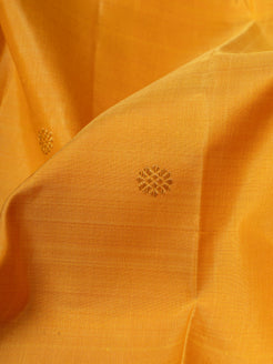 Yellow and magenta pure Kanchipuram silk saree