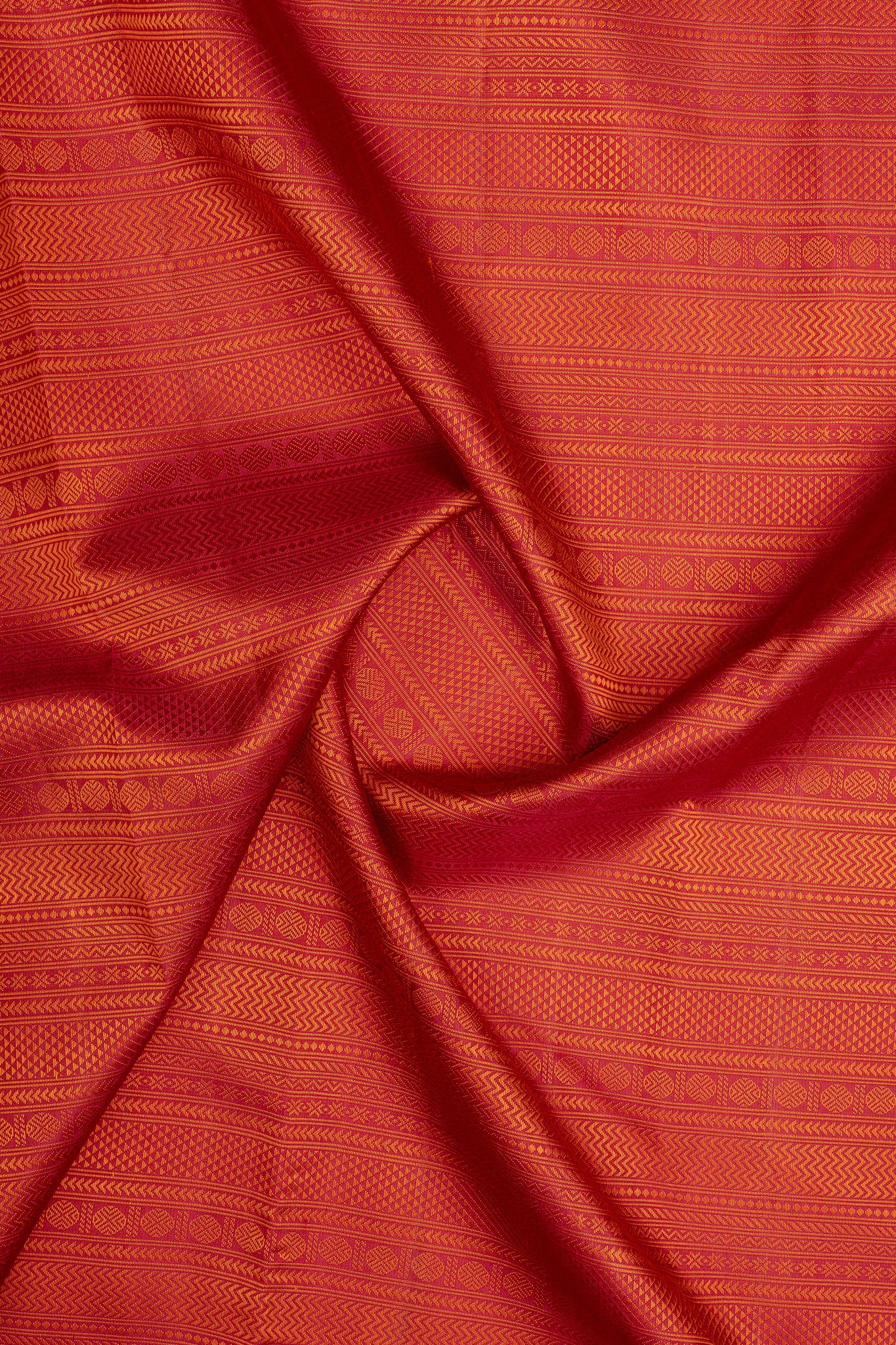 Red thread brocade Pattu pettu pure kanchipuram silk saree