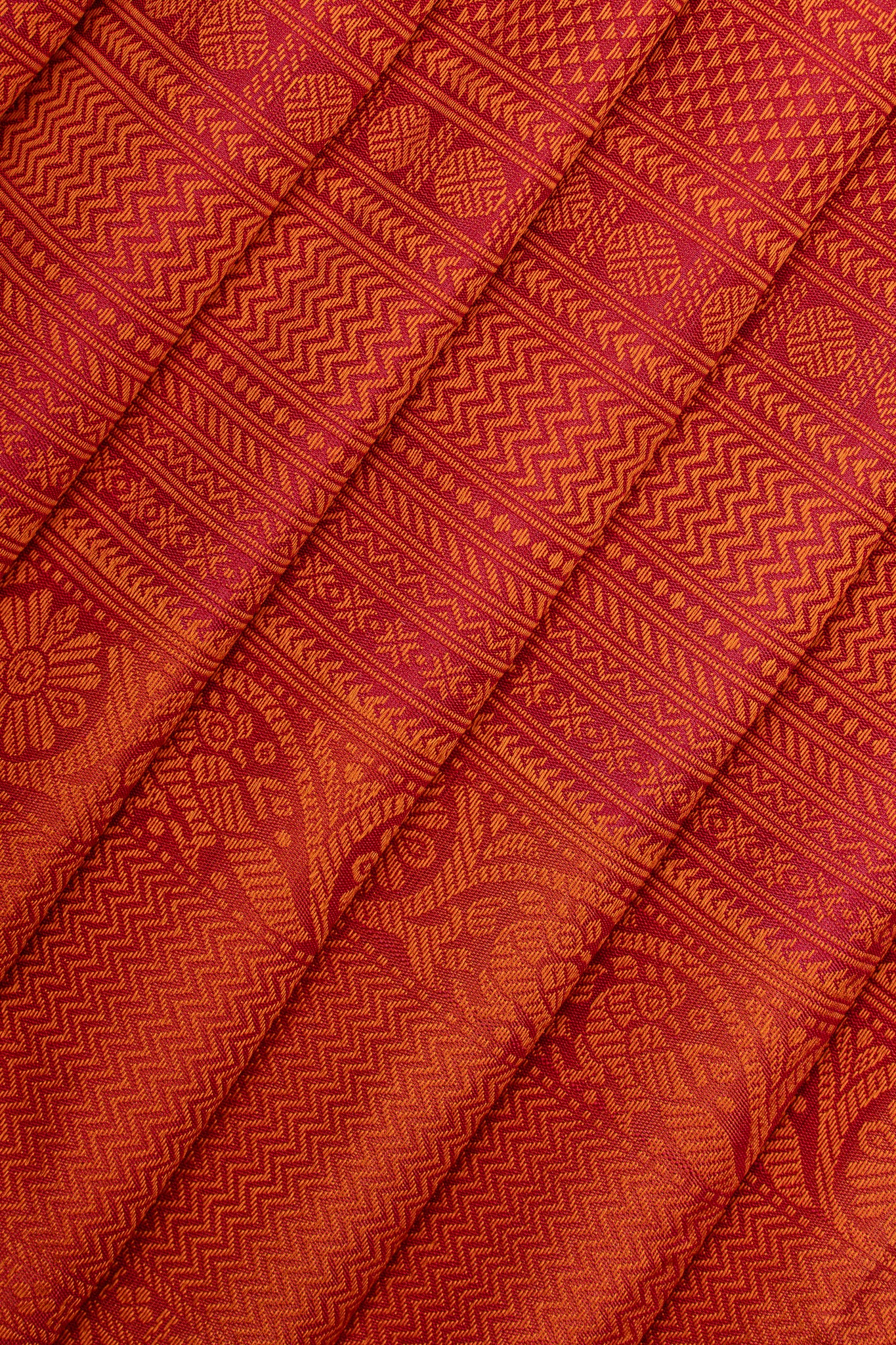 Red thread brocade Pattu pettu pure kanchipuram silk saree