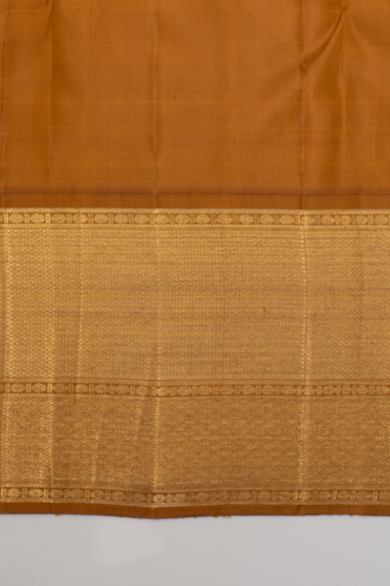 Champagne gold iruthalaipakshi brocade pure kanchipuram silk saree