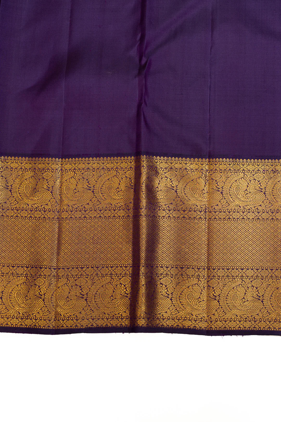 Cherry Pink and purple buttis pure Kanchipuram silk saree